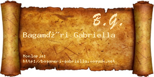 Bagaméri Gabriella névjegykártya